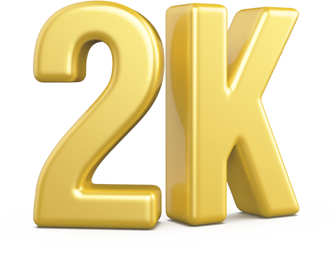 2k Followers gold